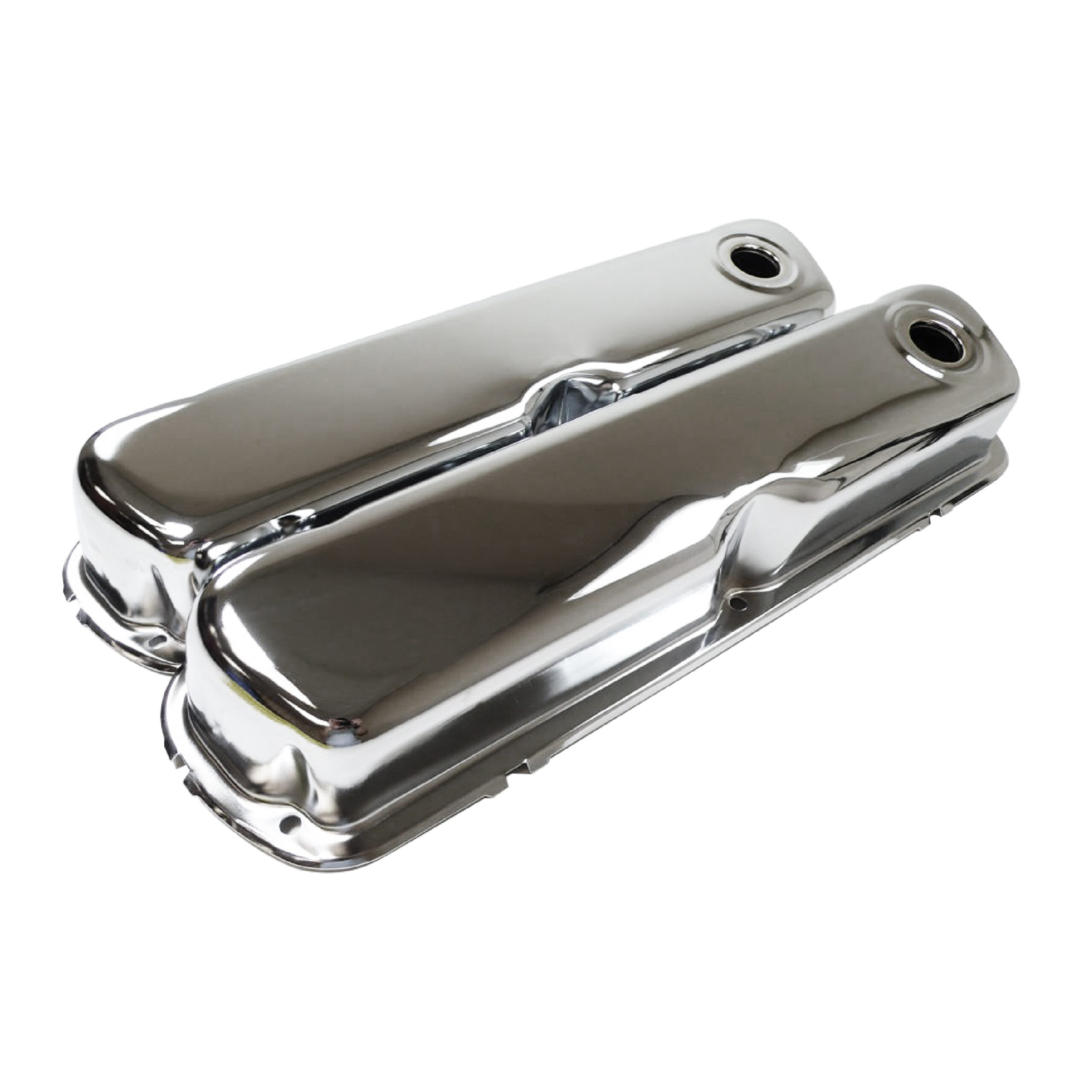 1962 & Up Ford Small Block 260-351W Steel Valve Covers - Chrome