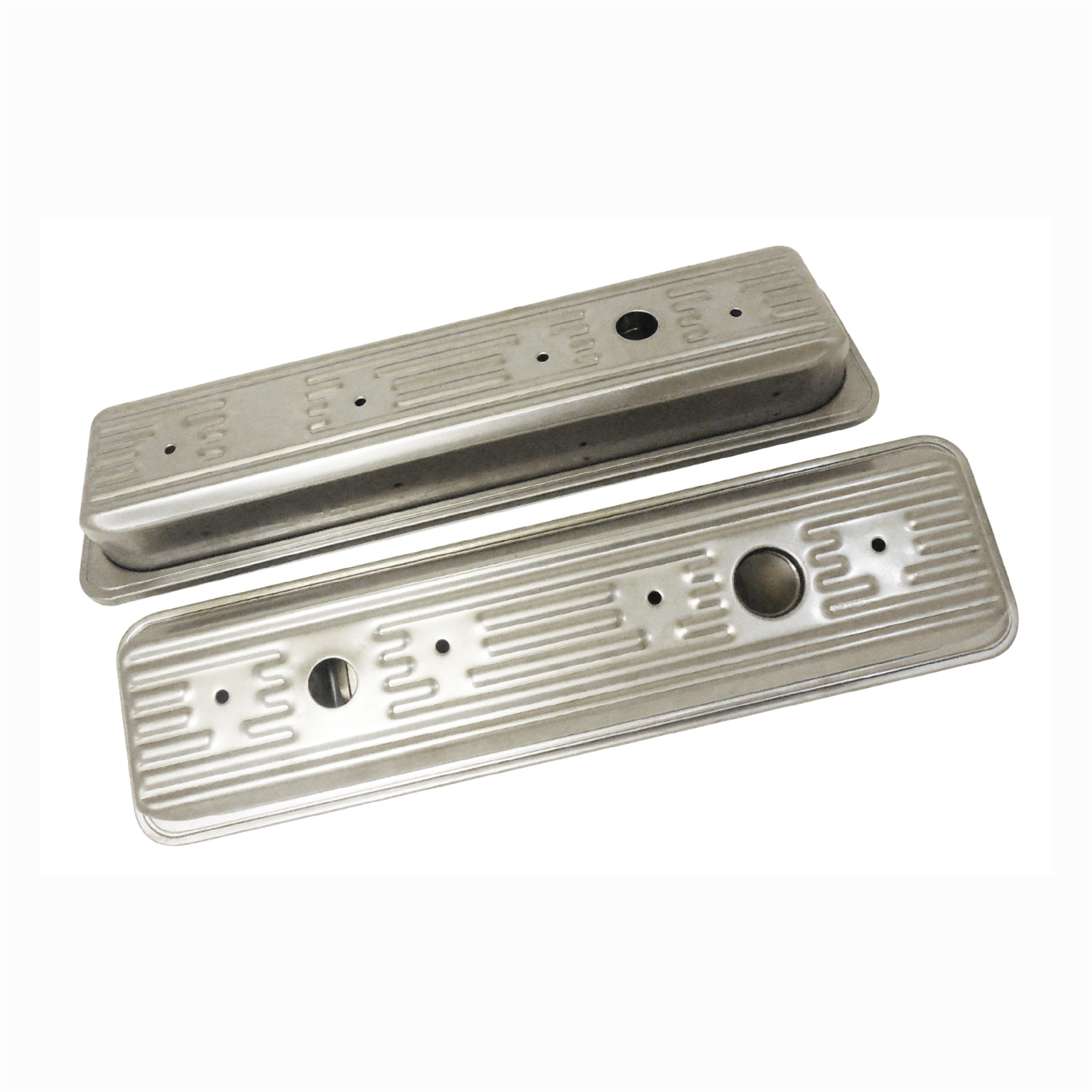 1987-Up SBC OEM Style Steel Center Bolt Valve Covers – Raw