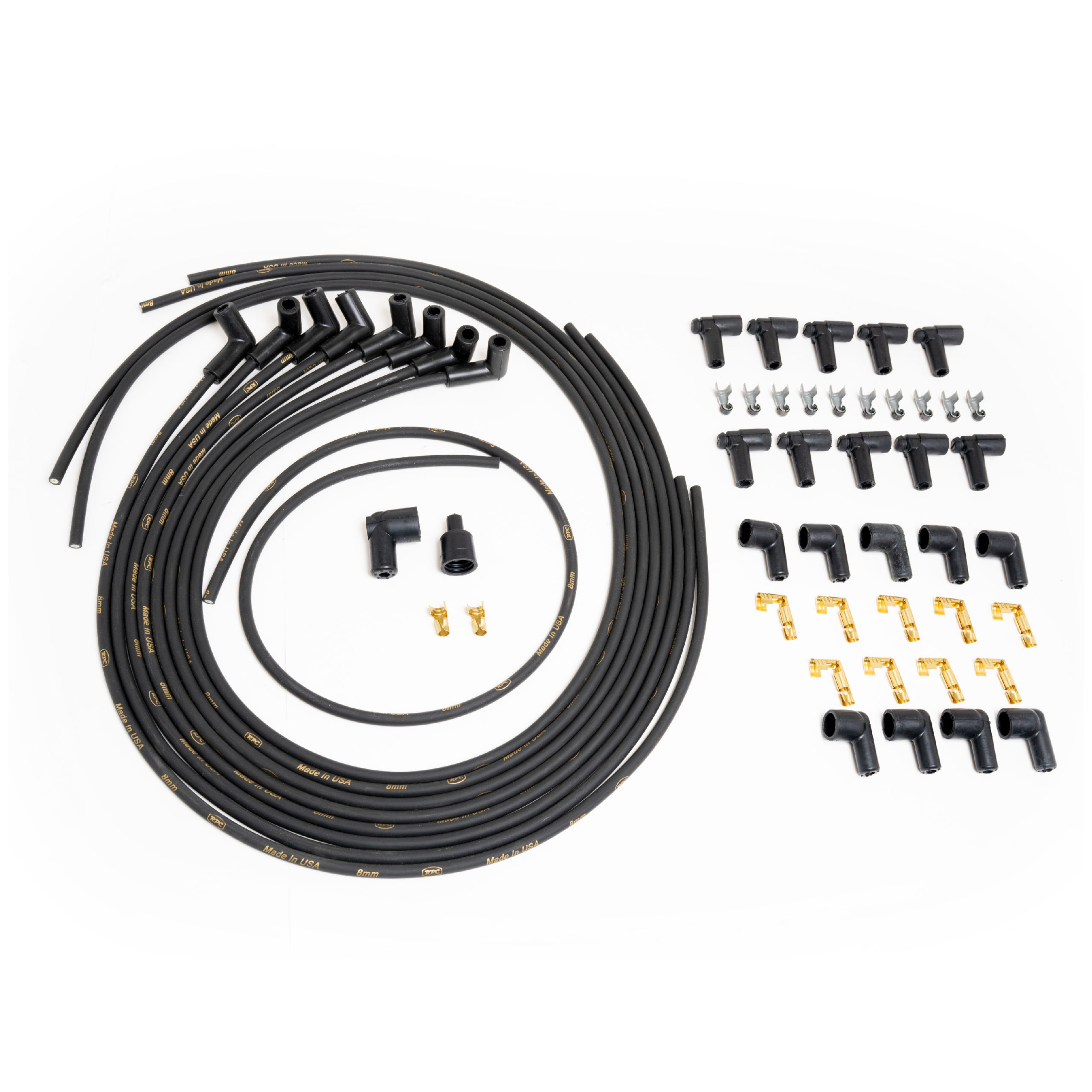Universal Plug Wire Set 8mm 90 Deg HEI